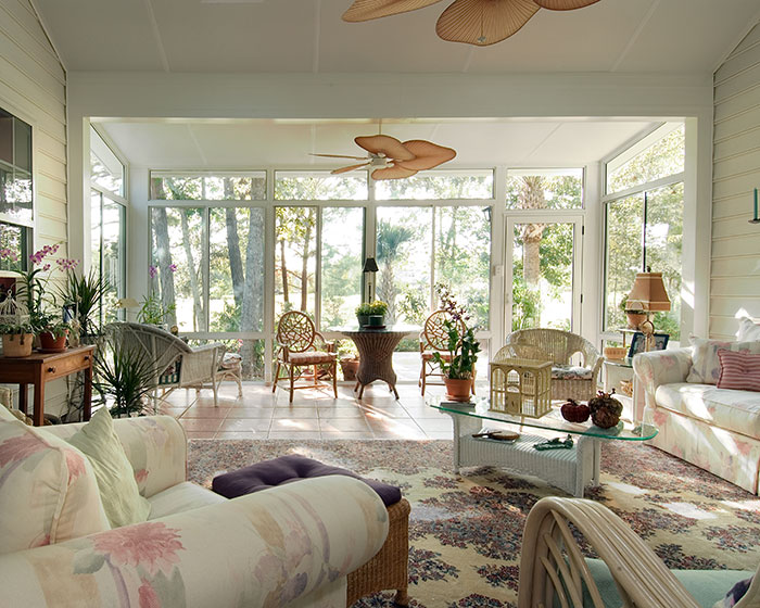 Sunroom, Studio Roof, Vista View  Walls, Upper Transoms, Lower Transoms, White